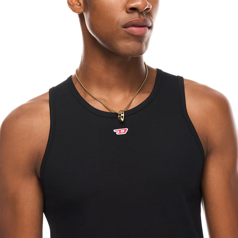 Diesel D Logo Stainless Steel Unisex Necklace DX1670710