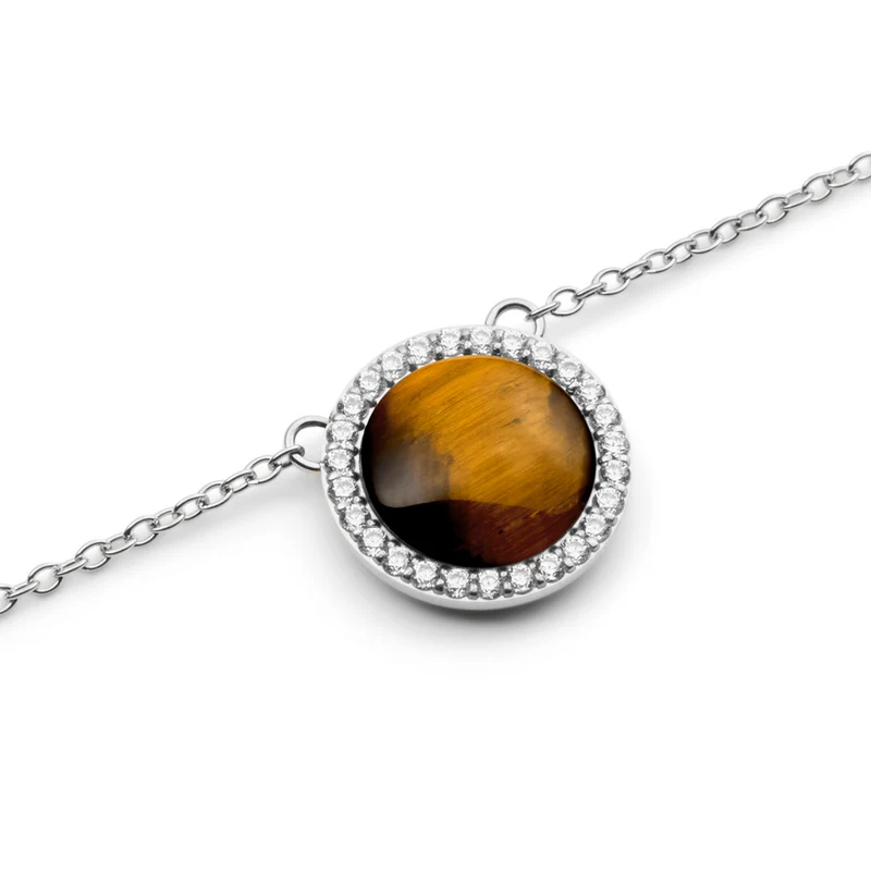 Daniel Wellington Audrey Tiger Eye Collier DW00401457