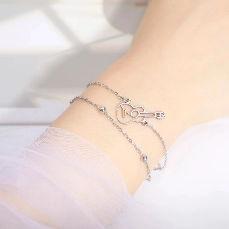 Bracelet Guitare Double Chaîne