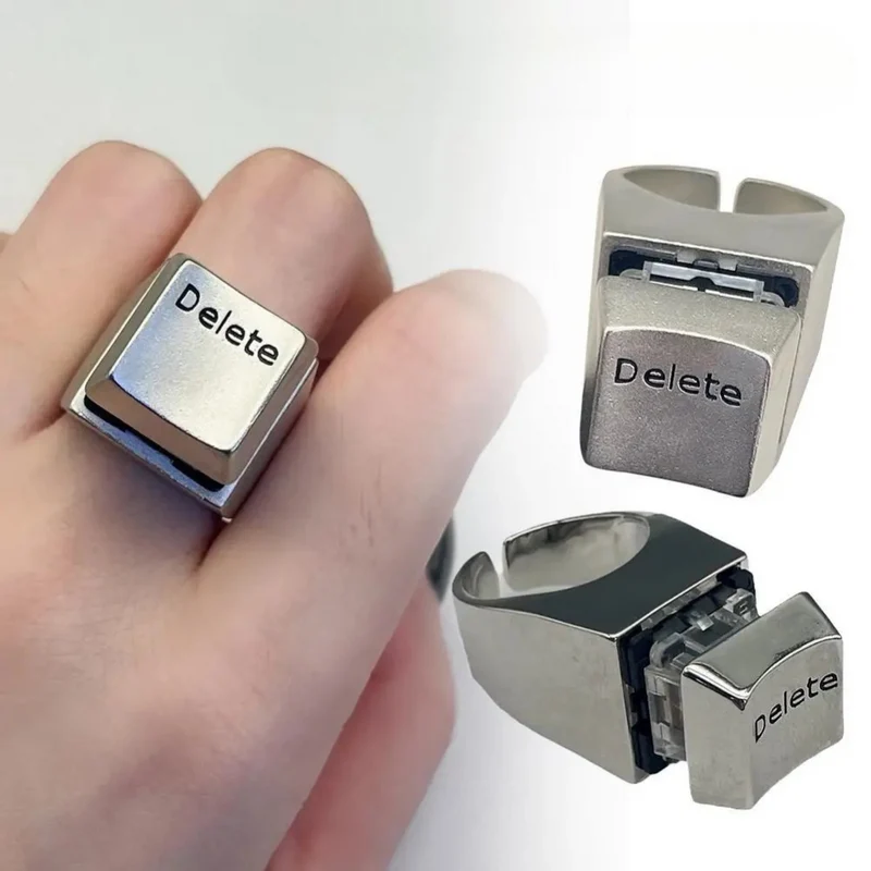 Bague Bouton Delete