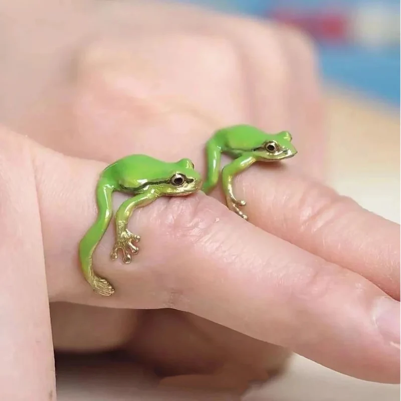Bague Grenouille Réaliste