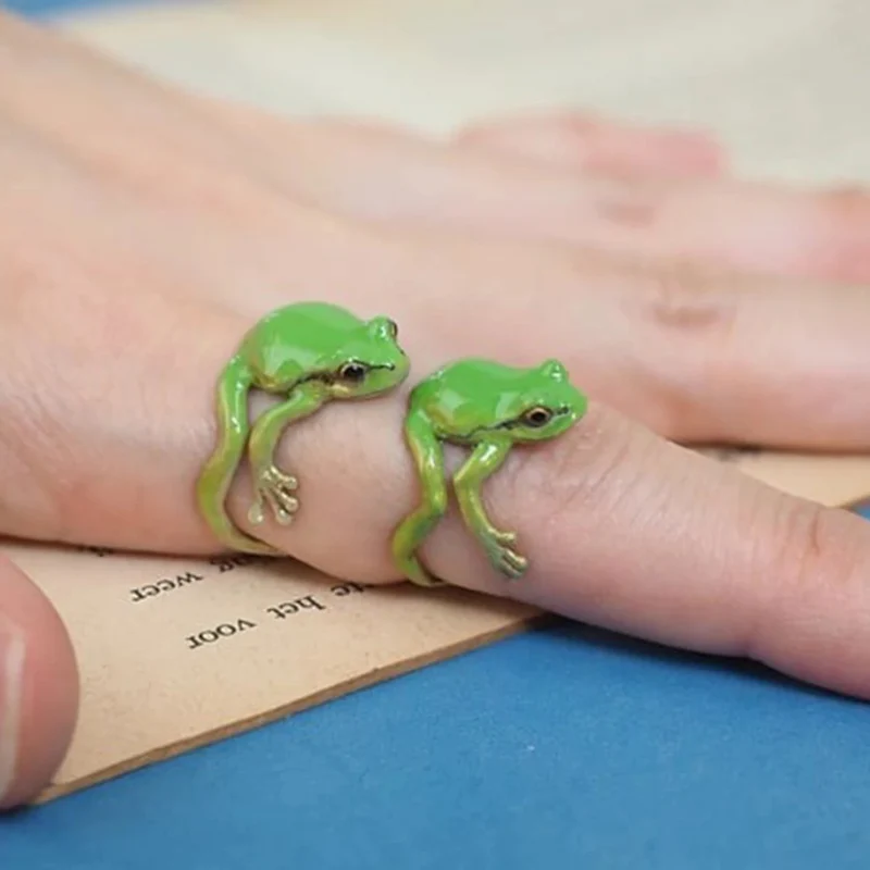 Bague Grenouille Réaliste