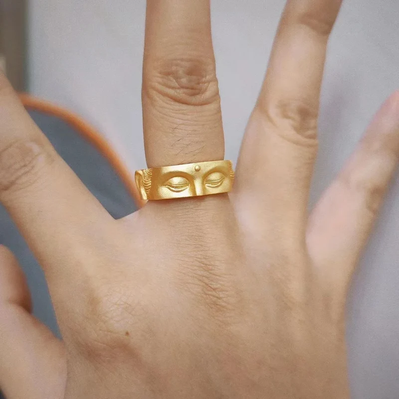 Bague Bouddha Demi-Visage