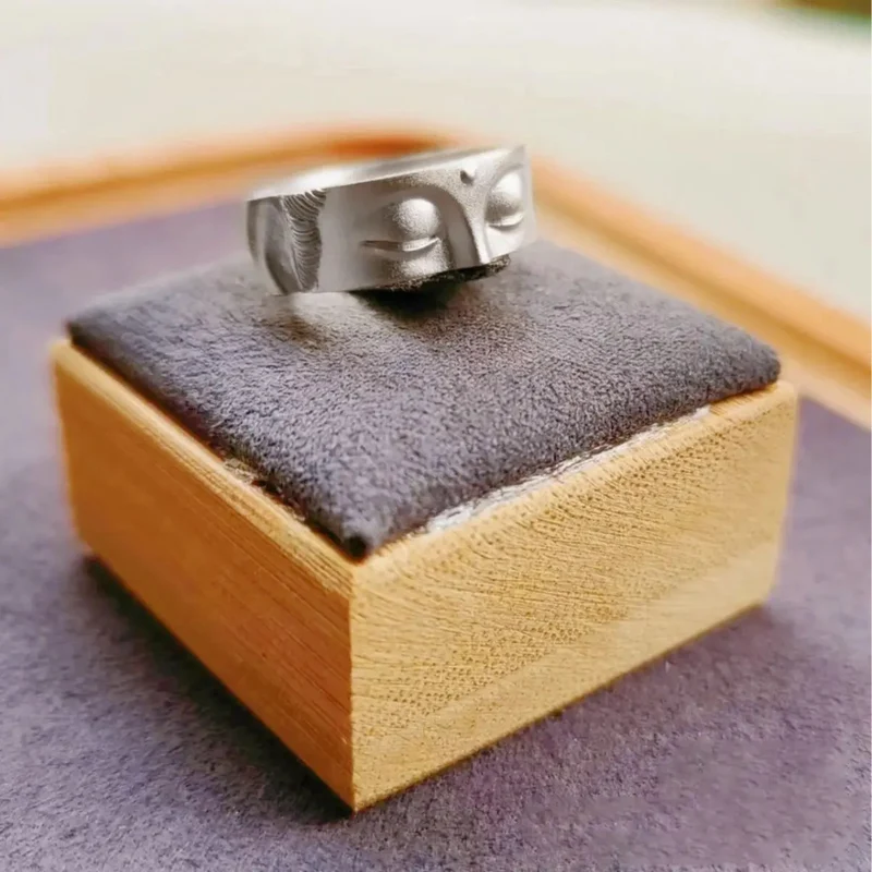 Bague Bouddha Demi-Visage
