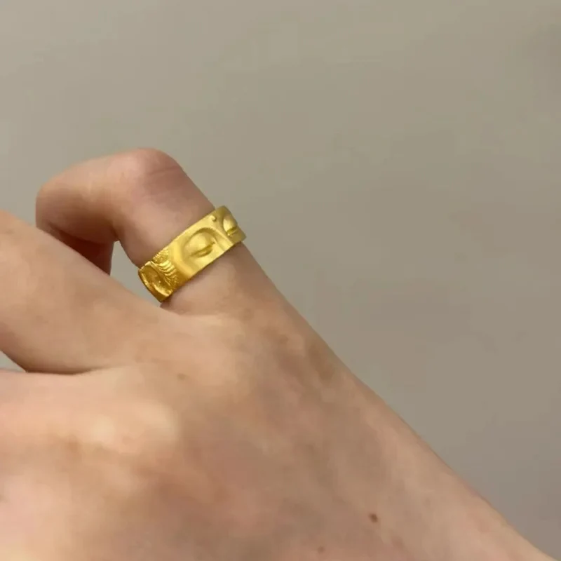 Bague Bouddha Demi-Visage