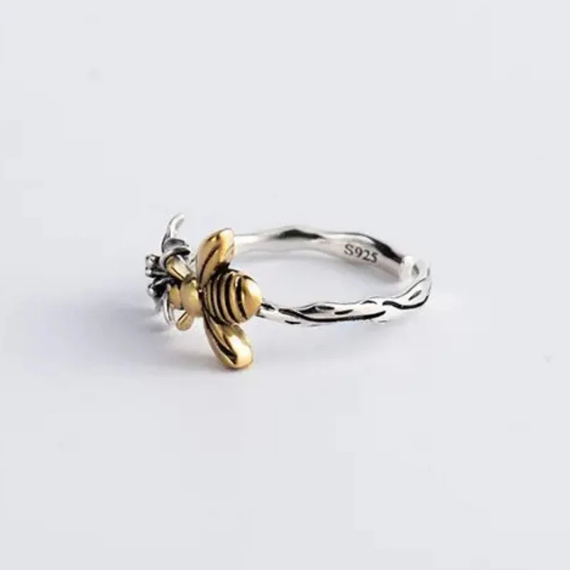 Bague Abeille et Fleur