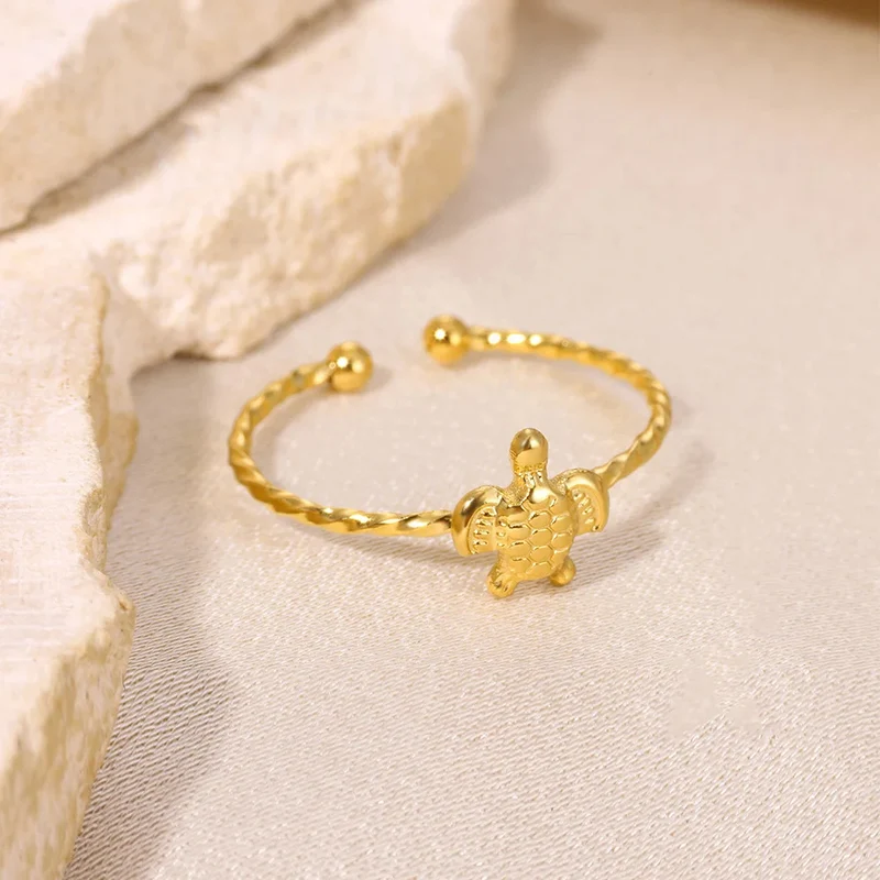 Bague Tortue Ajustable