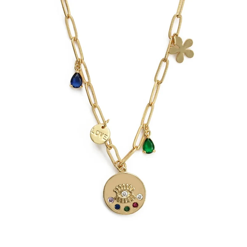 Collier Charms Mauvais Œil