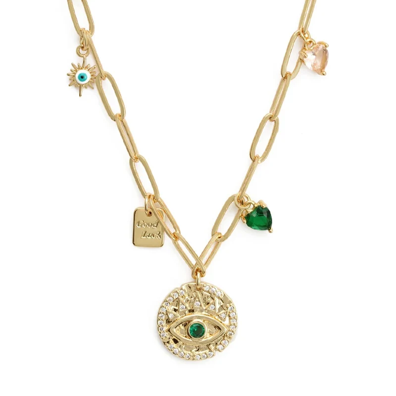 Collier Charms Mauvais Œil
