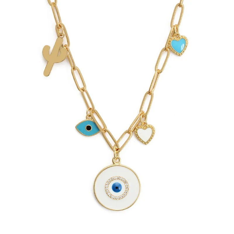 Collier Charms Mauvais Œil