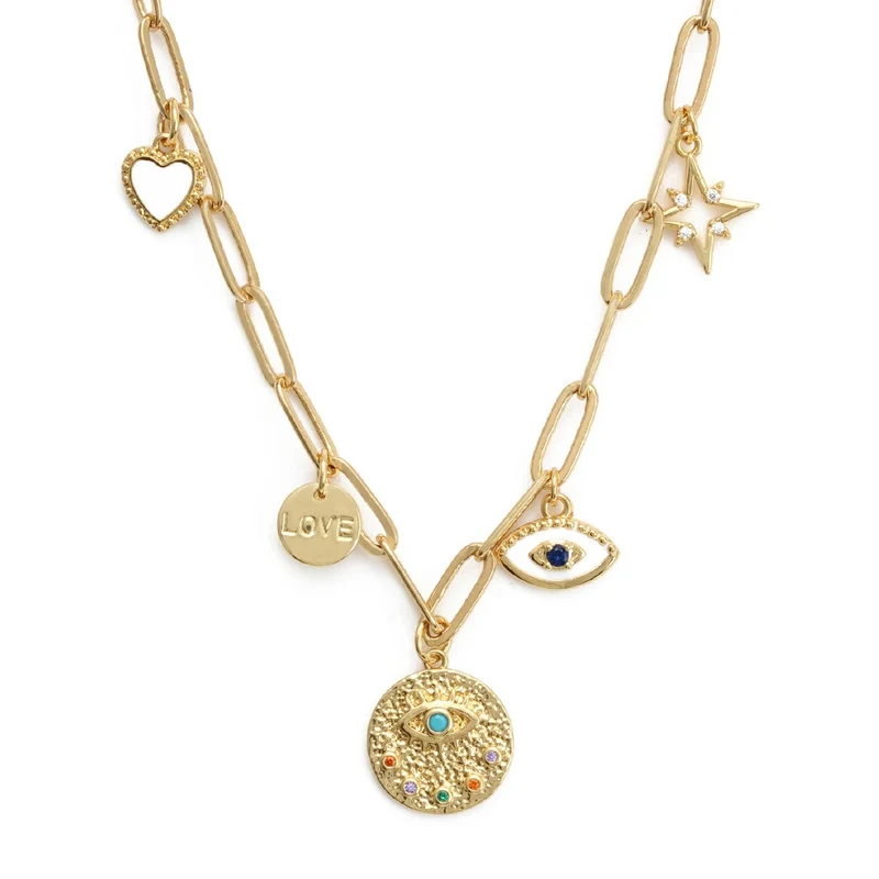 Collier Charms Mauvais Œil
