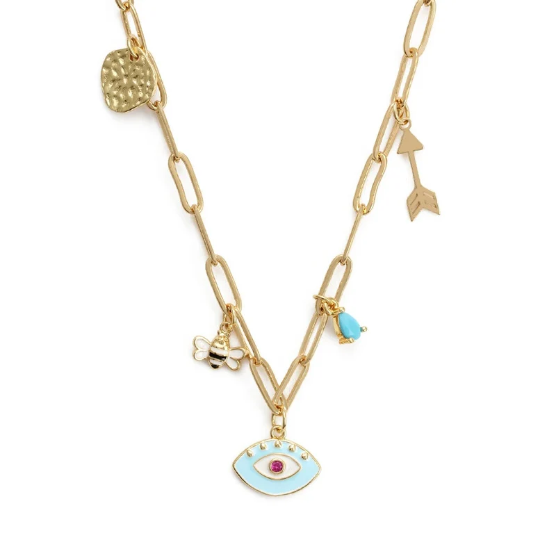 Collier Charms Mauvais Œil