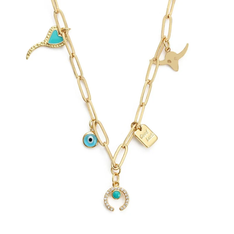Collier Charms Mauvais Œil