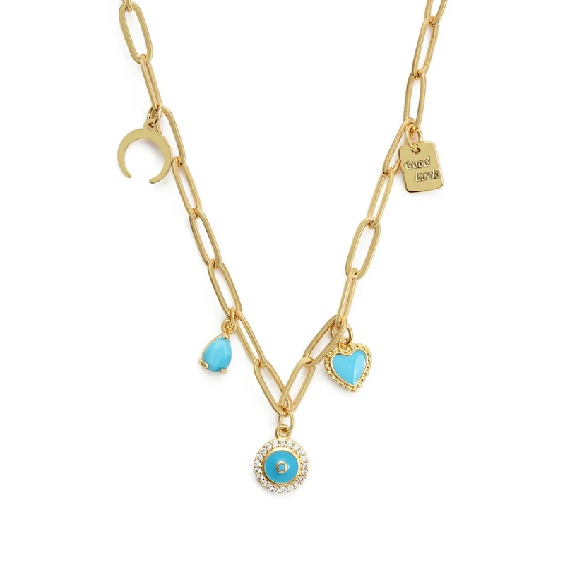 Collier Charms Mauvais Œil