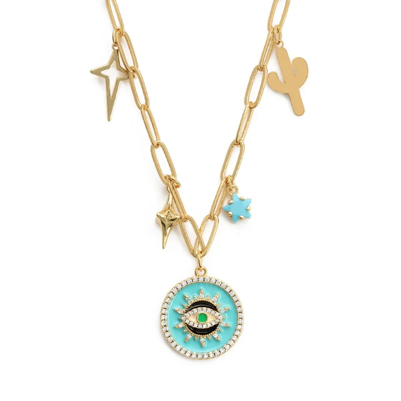 Collier Charms Mauvais Œil