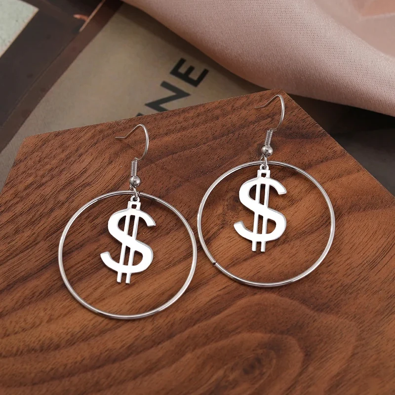 Boucles d'Oreilles Dollar Cercle