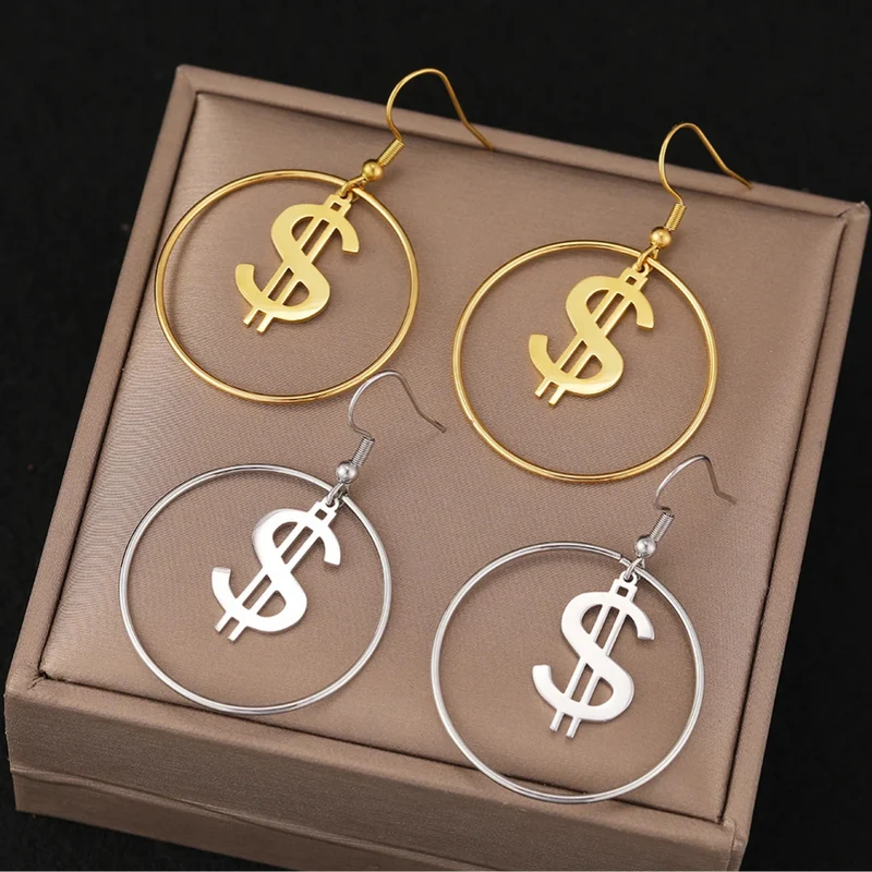 Boucles d'Oreilles Dollar Cercle