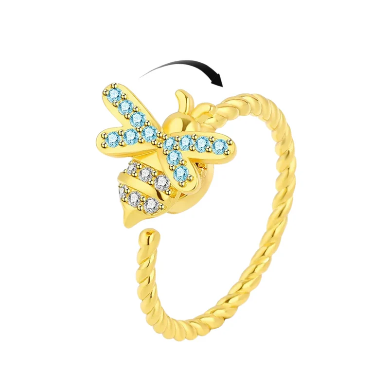 Bague Abeille qui Tourne