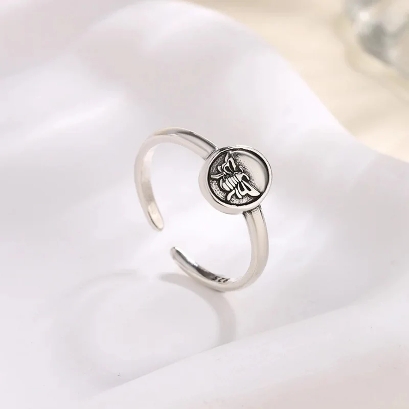 Bague Abeille Acier Inoxydable