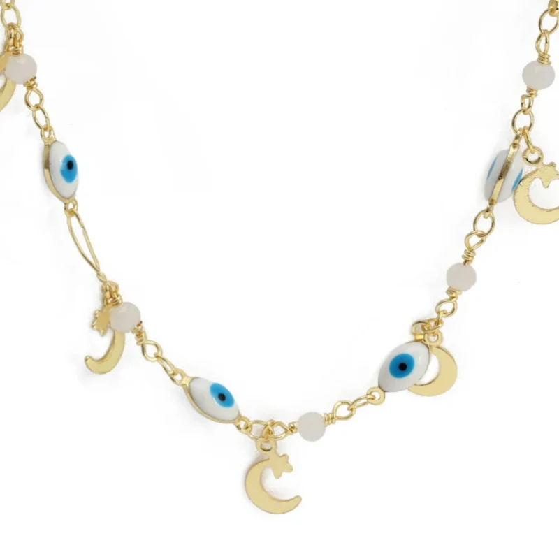 Collier Œil Protecteur Lune