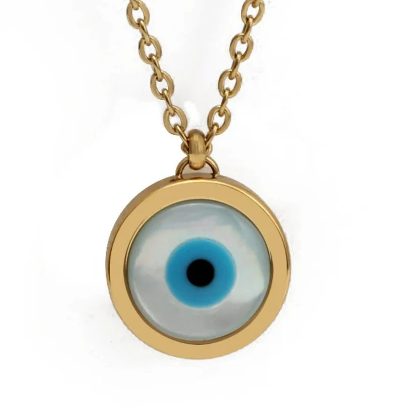 Collier Œil Rond Nacre