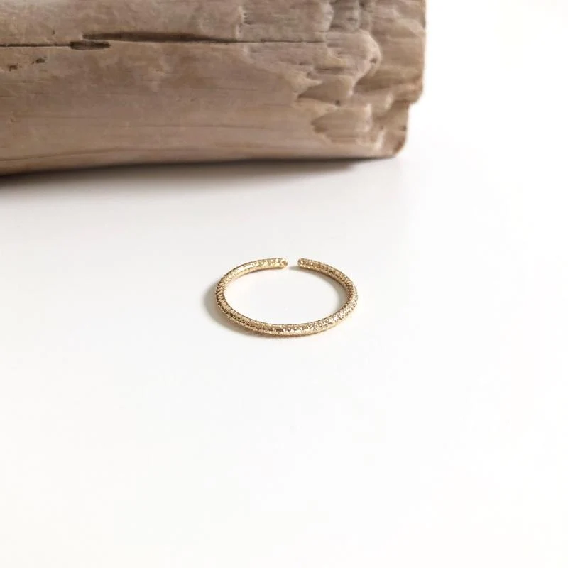 Bague "Noa" plaqué or