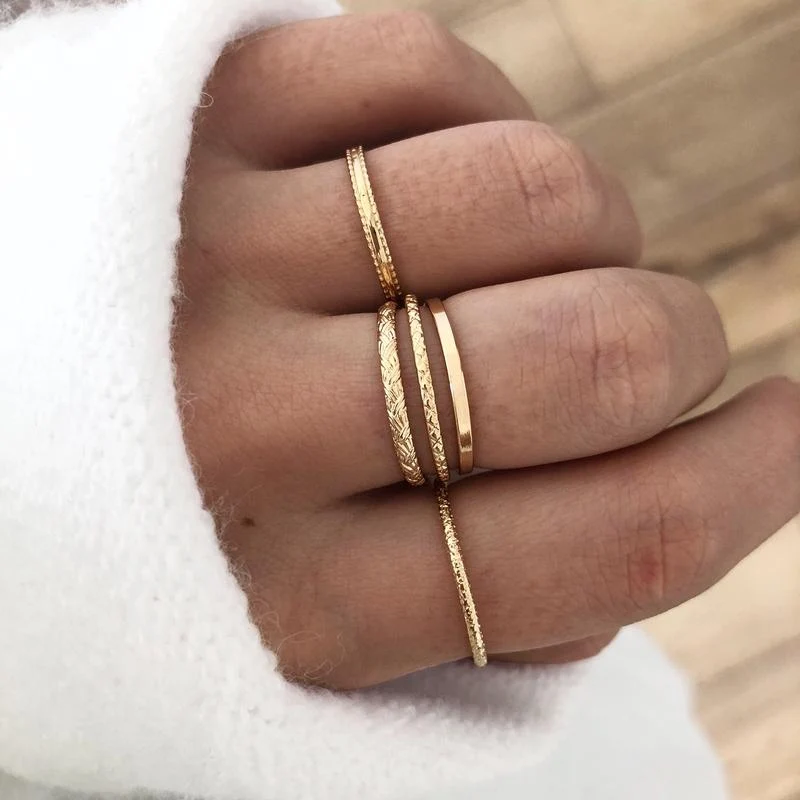 Bague "Noa" plaqué or