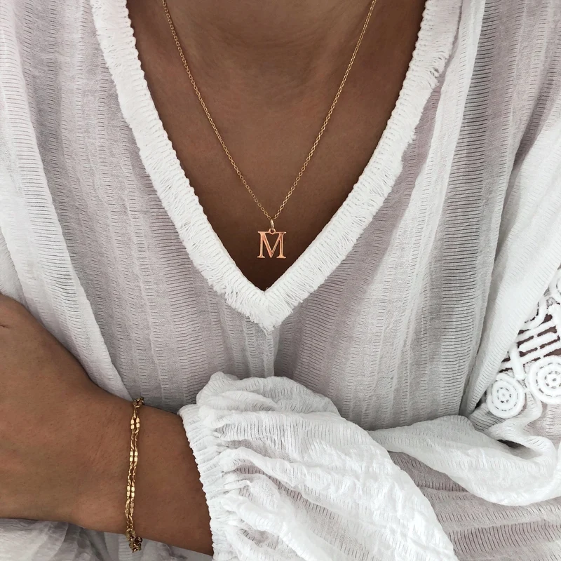 Collier "Alpha" plaqué or