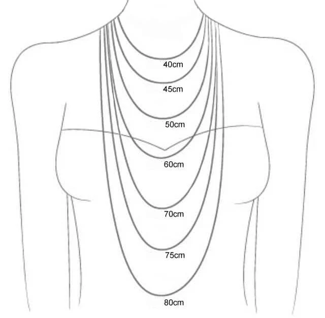 Collier "Heart" argent