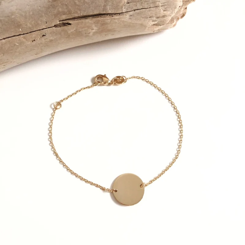 Bracelet "Médaille" plaqué or