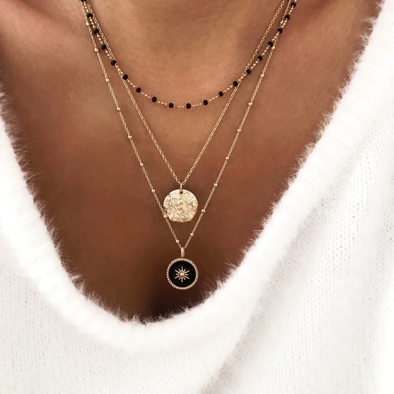 Collier "Mini Mona" plaqué or