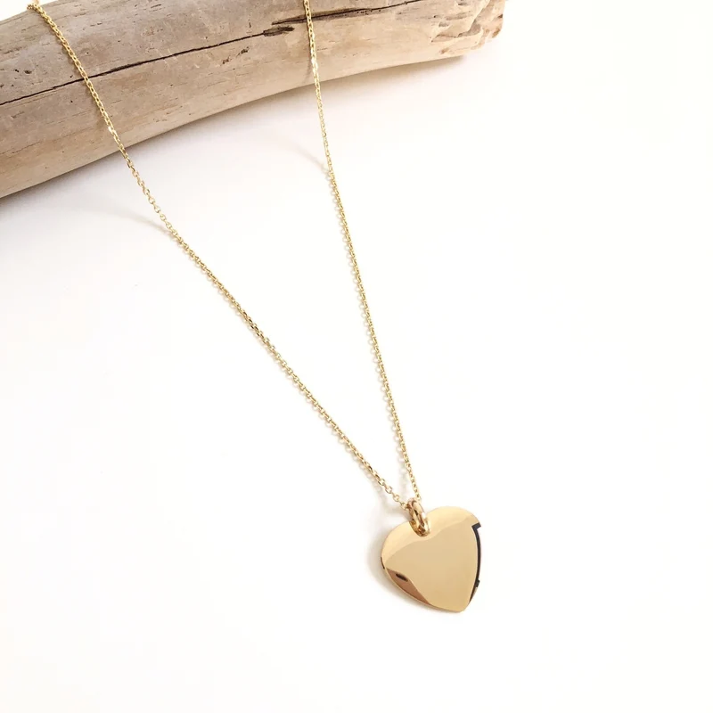 Collier "Heart" plaqué or