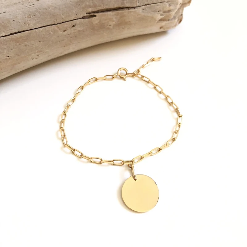 Bracelet "July" plaqué or
