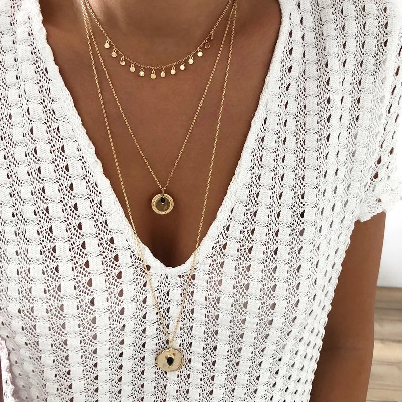 Collier "Edliane" plaqué or