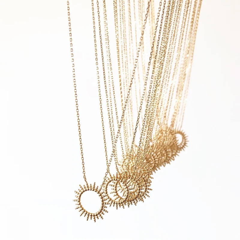Collier "Louce" plaqué or