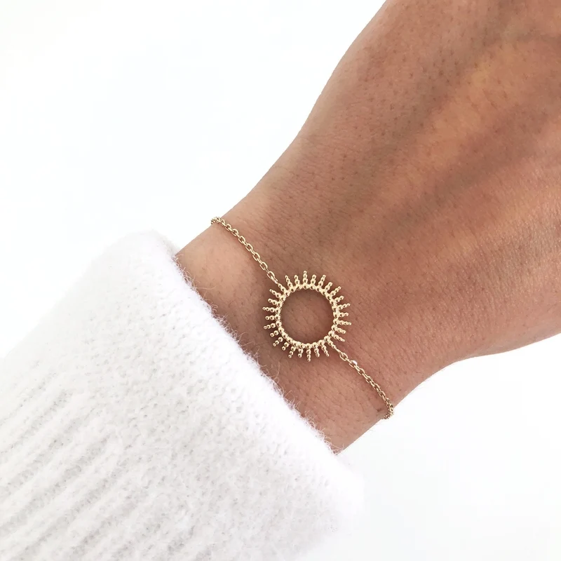 Bracelet "Louce" plaqué or