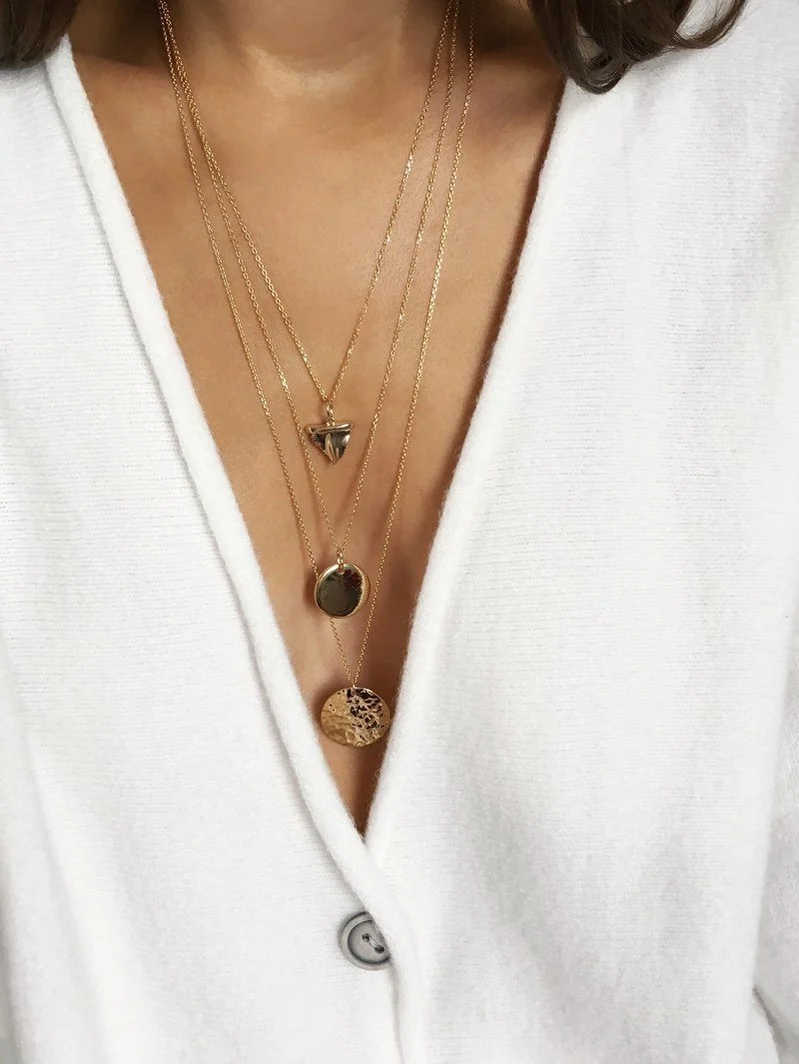 Collier "Médaillon" plaqué or