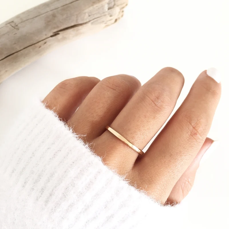 Bague "Sha" plaqué or