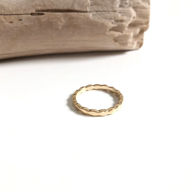 Bague "Aude" plaqué or