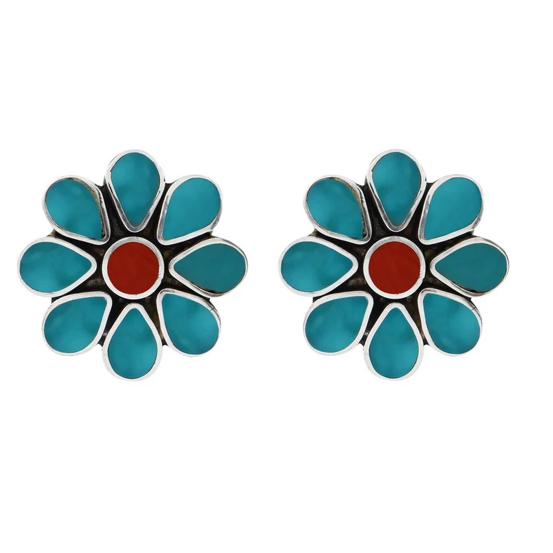 Boucles d'oreilles Zuni Flower