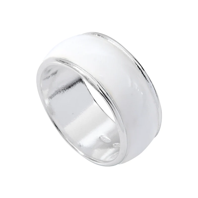 Bague Email Blanc Grace