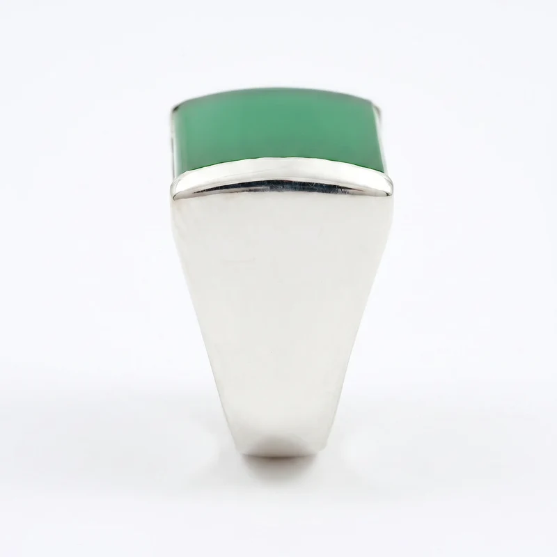 Bague Chevalière Onyx Vert