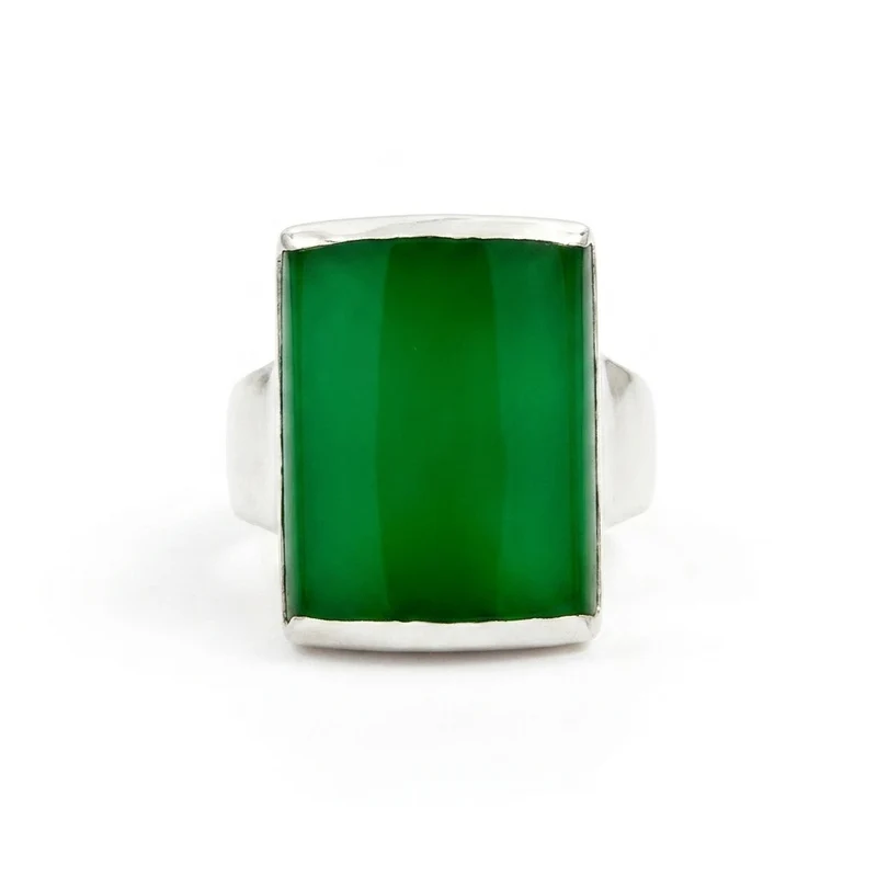 Bague Chevalière Onyx Vert