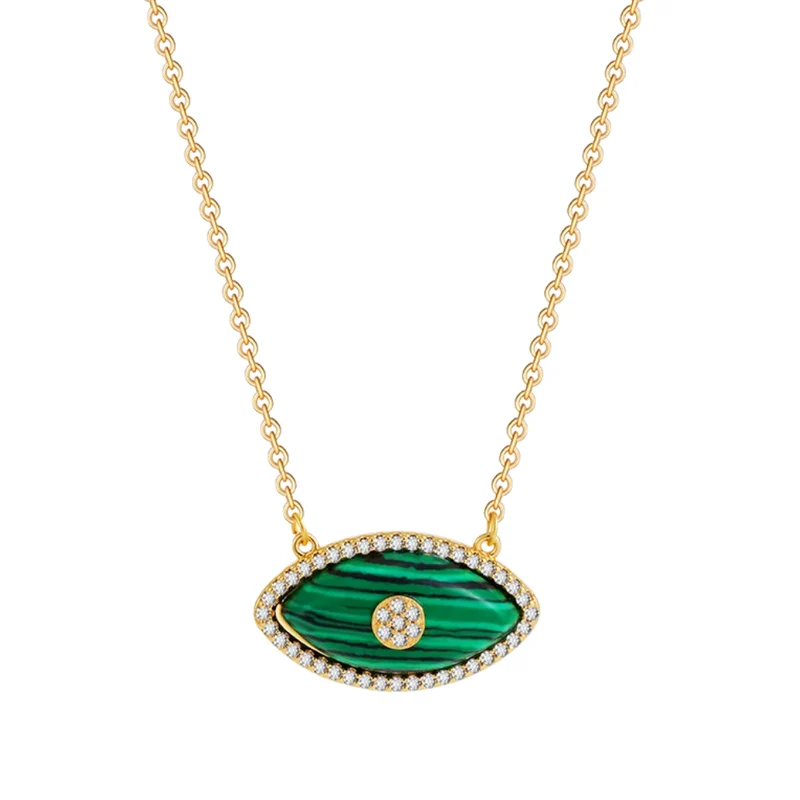 Collier Œil Pierre Naturelle