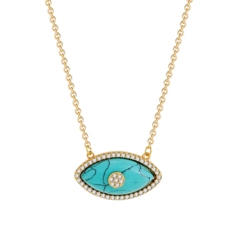 Collier Œil Pierre Naturelle