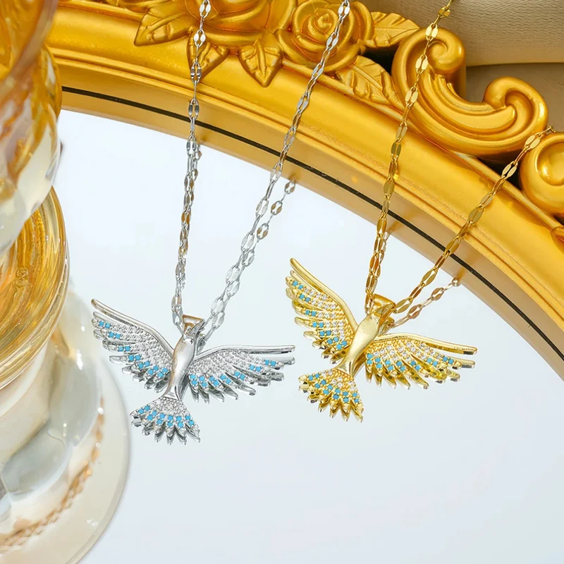 Collier Phœnix Bleu