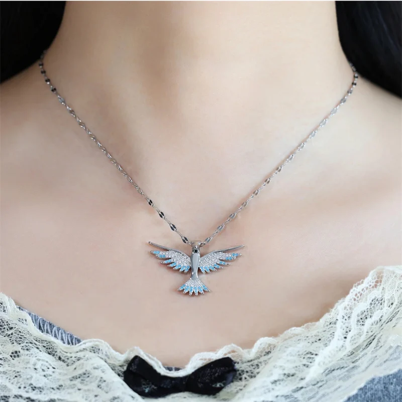 Collier Phœnix Bleu