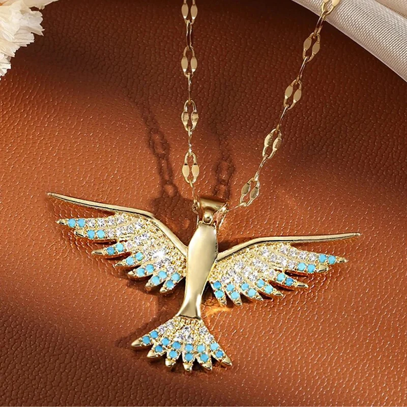 Collier Phœnix Bleu