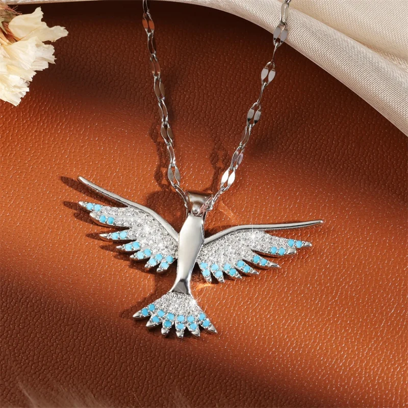 Collier Phœnix Bleu