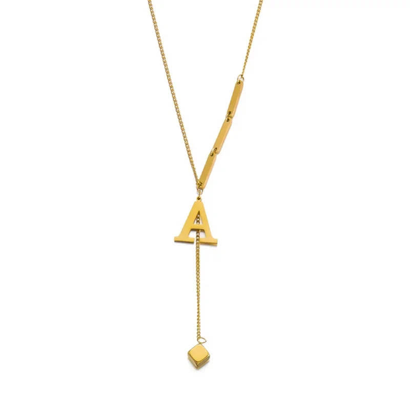 Collier en Y Lettre
